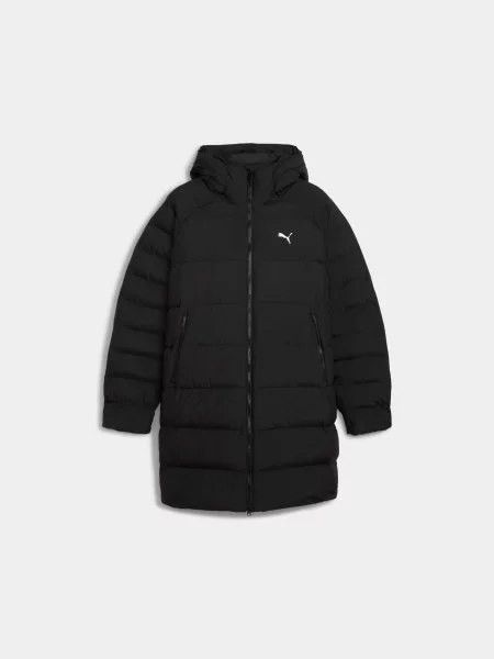Демісезонна куртка PUMA Mono Hooded Parka комбінований верх чорний