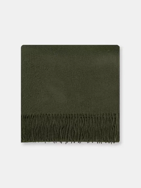 Вовняна шаль Answear.LAB однотонна зелений