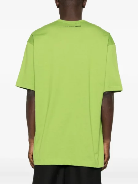 Тениска Comme Des Garçons Shirt с принт зелено