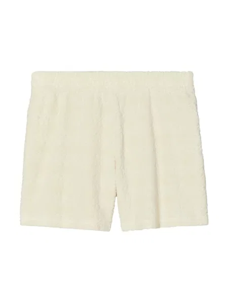 Szorty Tory Burch frotte beżowe