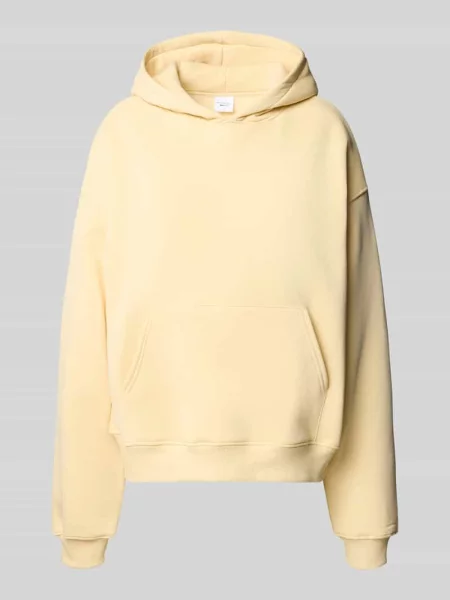 Bluza z kapturem w kroju regular fit z kieszenią kangurka model Iconic' Gina Tricot