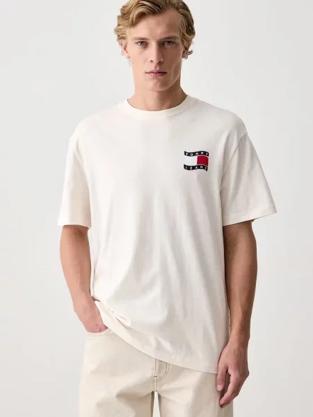 Tommy Jeans T-shirt beżowa