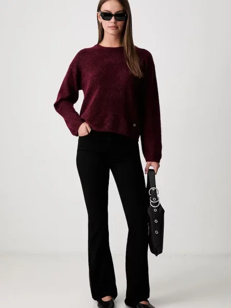 Tommy Hilfiger blugi bootcut pentru femei negru