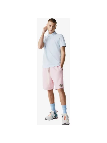 Koszulka polo Lacoste Paris Regular Fit z krótkim rękawem w kolorze błękitnym XS niebieska