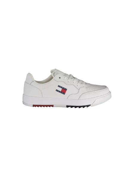 Sneakersy Tommy Jeans skórzane białe
