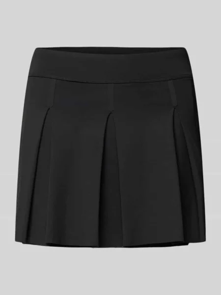 Rozkloszowana spódnica sportowa zintegrowana ze spodenkami kolarkami Lacoste Sport czarna