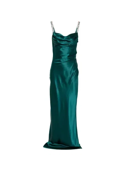 Rochie maxi Balmain cu bretele verde