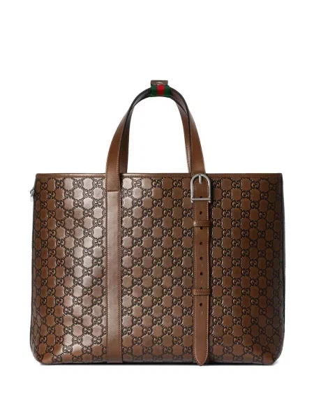 Taška Gucci s přezkou hnědá