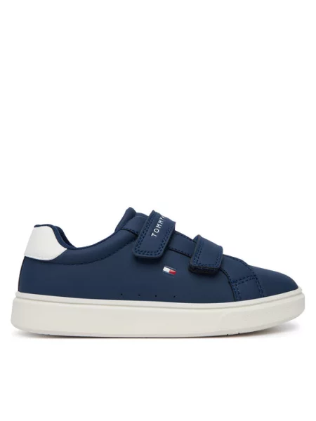Tommy Hilfiger Laisvalaikio batai Low Cut Velcro Sneaker S Tamsiai mėlyna balta