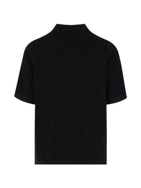 Поло тениска Stone Island с къс ръкав камъни черно