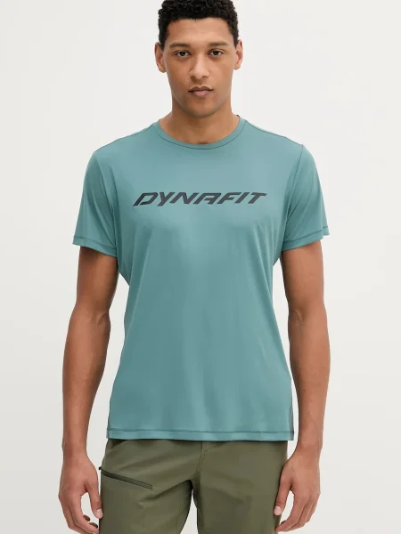 Спортна тениска Dynafit Traverse с десен зелено