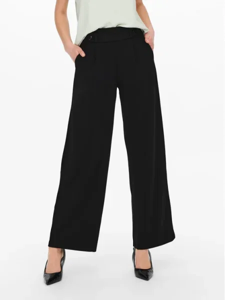 JDY Szövet nadrág Wide Leg fekete