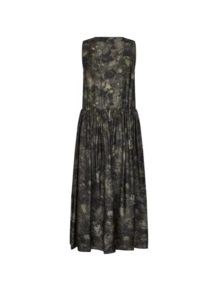 Rochie midi Uma Wang cu model floral gri