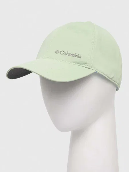 Шапка с козирка Columbia Coolhead II с изчистен дизайн зелено