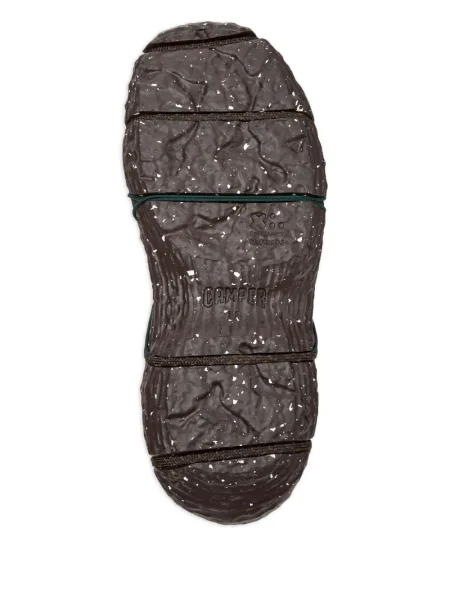 Sneakerși Camper cu șireturi tricotate verde