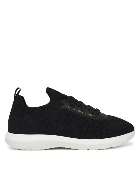 Сникърси Tommy Hilfiger Th Knit Extralight Runner черен