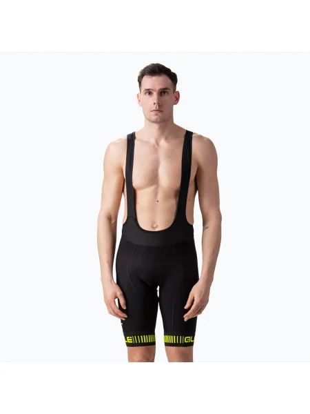 Мъжки шорти за колоездене Alé Strada Bibshort черни