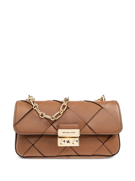 Geanta de piele Michael Michael Kors din piele maro