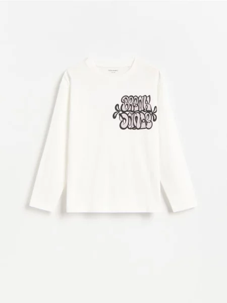 Reserved longsleeve złamana biel
