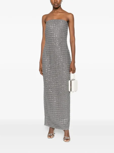 Rochie maxi Rotate Birger Christensen de costum gri