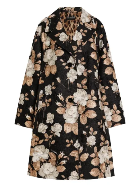 Palton Dolce & Gabbana cu imagine negru