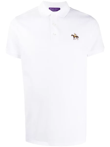 Polo Ralph Lauren Purple Label cu broderie alb