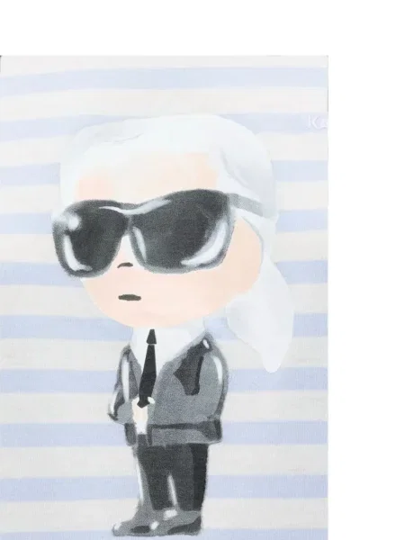 Lung tricou Karl Lagerfeld alb