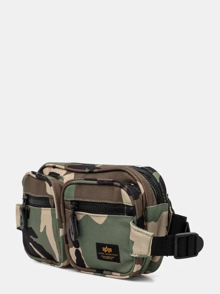 Талия поясная сумка Alpha Industries зеленая