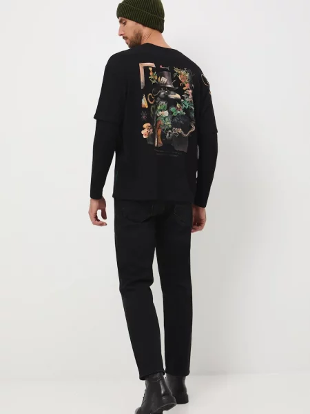 Тениска с дълъг ръкав Medicine черно