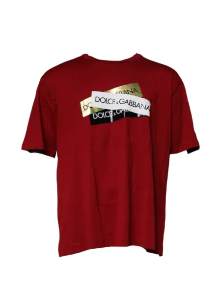 Tricou Dolce & Gabbana cu imagine roșu