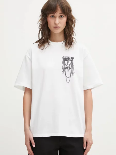 Carhartt WIP tricou din W SS Inverted Charm T-Shirt alb