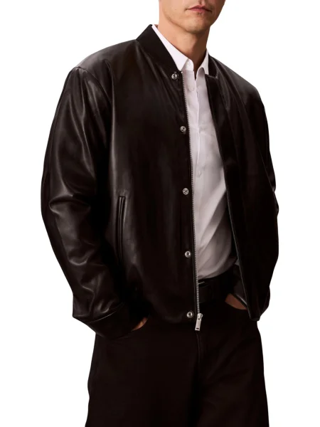 Blugi Calvin Klein din piele negru