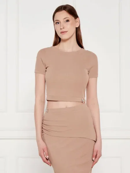 GUESS Tricou PRISCA | Cropped Fit bej