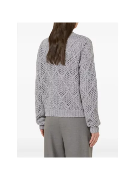 Sweter Max Mara Studio wełniany szary