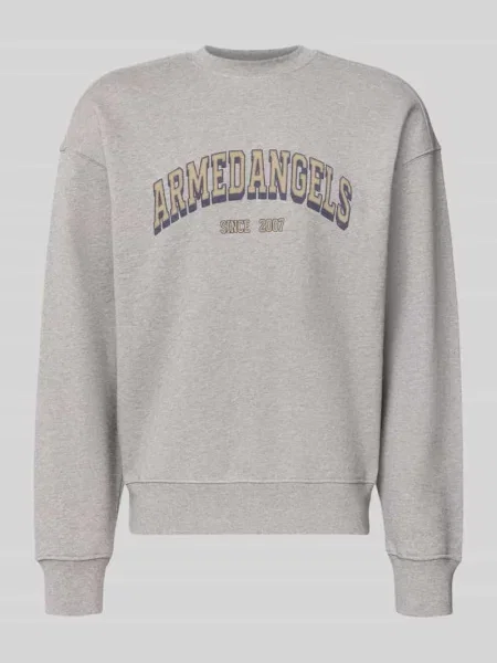Bluza o kroju relaxed fit z czystej bawełny model WORDMARK' Armedangels