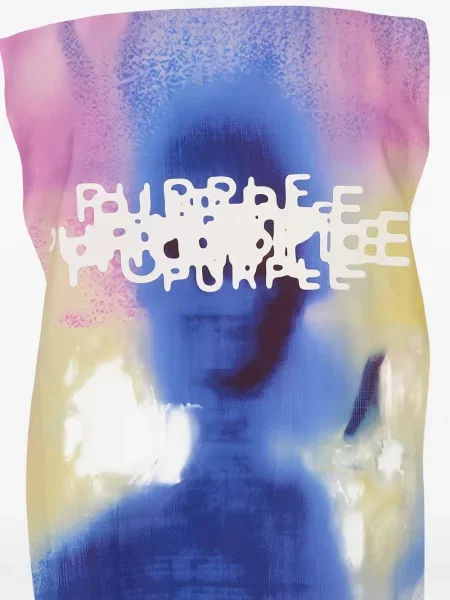 Tricou Purple Brand cu imagine alb