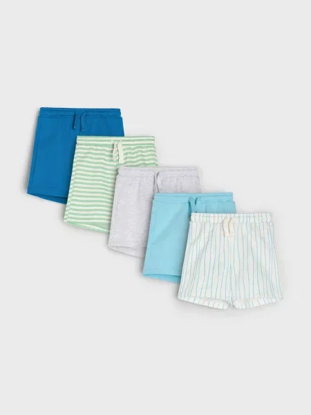 Sinsay Teplákové kraťasy 5 pack krémová