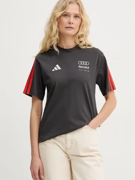 Adidas t-shirt x Audi szara