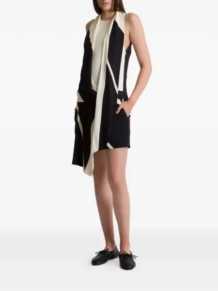 Rochie Alberta Ferretti asimetrică de costum negru
