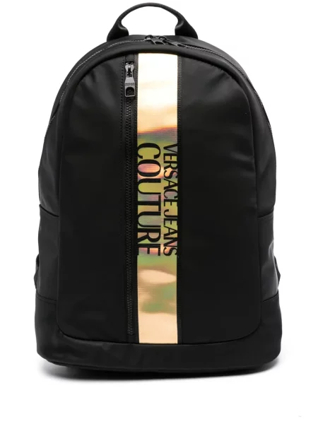 Plecak Versace Jeans Couture w paski czarny