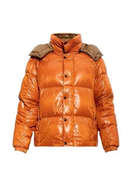 Geacă cu puf Moncler portocaliu