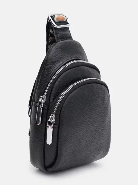 Кожаный рюкзак Borsa Leather черный