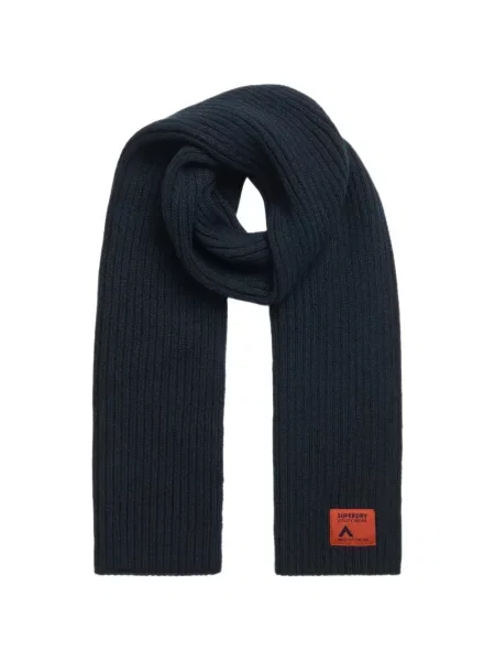 Fular Superdry tricotate albastru