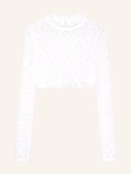 Walldorff Bluzka Bawarska Z Koronki weiss czarna