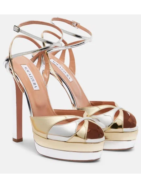 Sandale Aquazzura din piele cu platformă