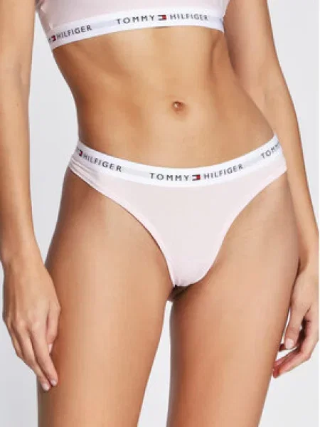 Tommy Hilfiger Kalhotky string Růžová bílé