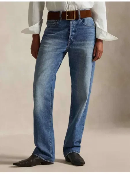 POLO RALPH LAUREN Blugi | Relaxed fit | high waist albastru