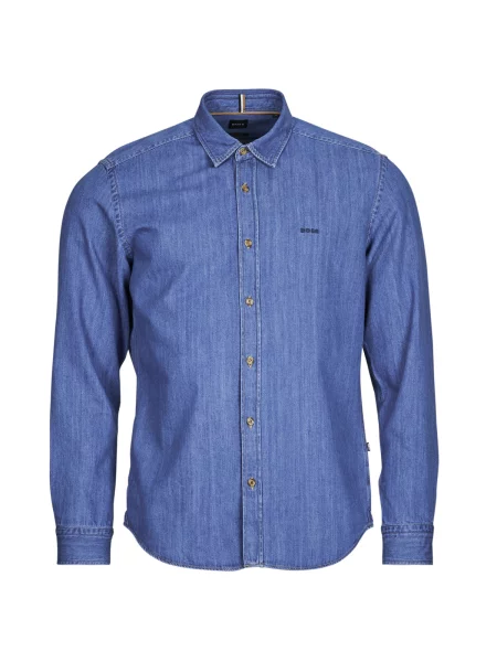 Srajca Boss z dolgimi rokavi modra