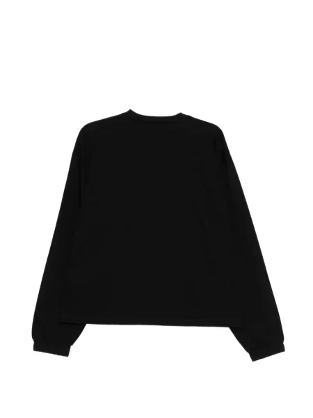 Tricou Dsquared2 cu petice lung negru
