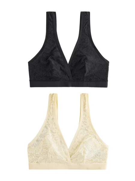 Next Sutien galben pastel negru